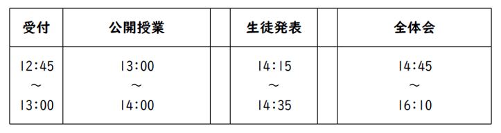 日程